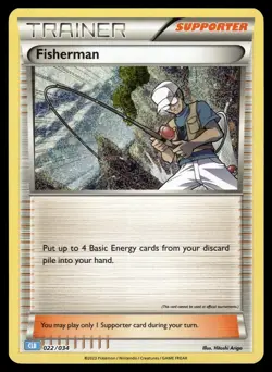 FISHERMAN - 022/034 holo TCG Classic Blastoise Pokemon NM - Image 1
