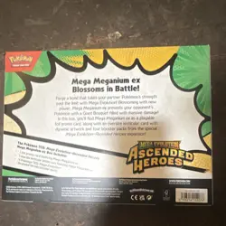 Pokemon TCG Ascended Heroes Mega Meganium ex Box Promo Oversized Booster 2024 - Image 2