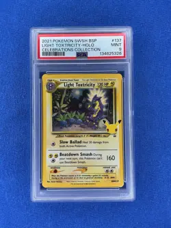 Pokemon TCG Light Toxtricity SWSH137 Sword & Shield Promo PSA 9 - Image 1