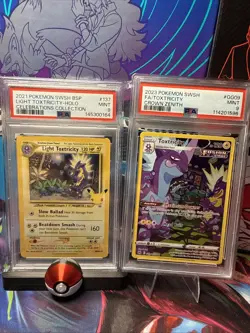 Pokemon TCG Light Toxtricity Promo Holo SWSH137 Sword & Shield PSA 9 PLUS BONUS! - Image 1