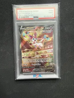 Pokemon 2021 Sylveon V Evolving Skies #184/203 PSA 9 Mint - Image 1