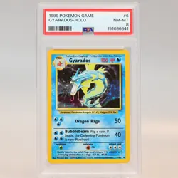Pokemon TCG - Gyarados 6/102 Base Set Holo Rare - PSA 8 NM/MT - Image 2