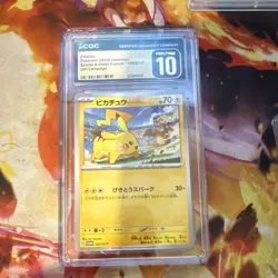 2023 Pokemon TCG Japanese Pikachu Holo Promo 120/SV-P CGC Pristine 10 - Image 1