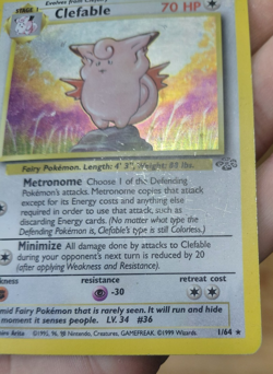 Clefable - 1/64 - Pokemon Jungle Unlimited Holo Rare - Image 5