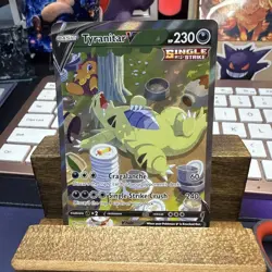 Pokemon Battle Styles Tyranitar V Alternate Art Holo 155/163 - Image 3
