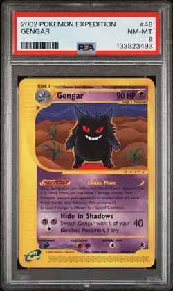 2002 POKEMON EXPEDITION #48 GENGAR PSA 8 - Image 1
