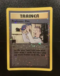 Pokemon Professor Elm - Best of Promos (PR) #3 - Reverse Holo WOTC Vintage 2002 - Image 1