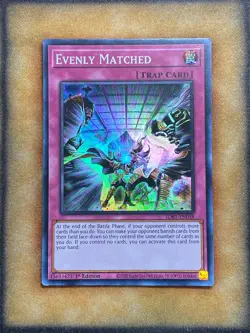 Yugioh Evenly Matched SDBT-EN038 Super Rare 1st Ed NM - Image 1