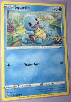Squirtle 015/078 Pokemon GO Regular NM - Image 1
