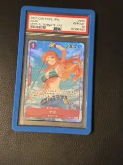 2022 ONE PIECE JAPANESE OP01-ROMANCE DAWN #016 NAMI ALTERNATE ART PSA 10 - Image 1