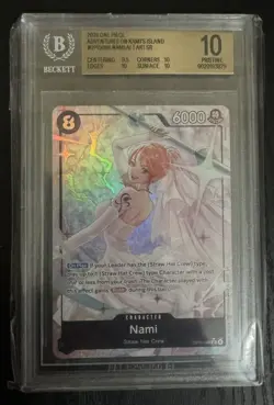 2026 Nami OP15-086 Alt Art SR Adventures on Kamis Island 1 Piece BGS 10 Pristine - Image 1