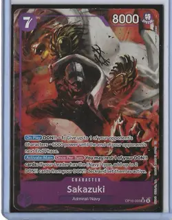 ONE PIECE Sakazuki (Alt Art) OP16-065 SR The Time of Battle ENGLISH - Image 1