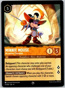 #17 Minnie Mouse, Musketeer Champion PLAYSET x4 2024 Lorcana Ursula's Return 4x - Image 2