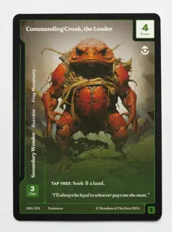 Wonders Of The First Existence - Commanding Croak, the Leader - Epic Base #84 - Image 1