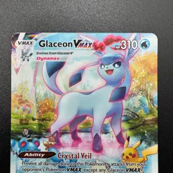 Glaceon VMAX Alternate Art Secret 209/203 SWSH07: Evolving Skies Holo Card 2021 - Image 3