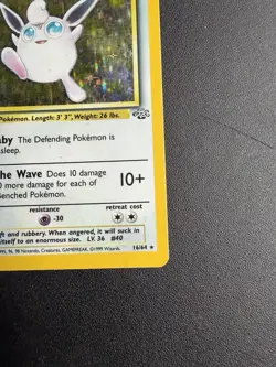 1999 Pokemon TCG Wigglytuff Jungle Set Holo Rare Card 16/64 - Image 5