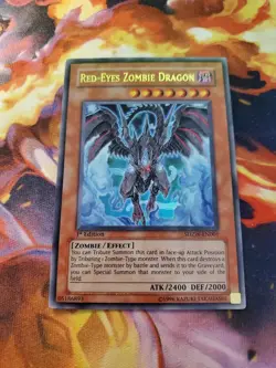 Yugioh - Red-Eyes Zombie Dragon SDZW-EN001 NM 1st ed Ultra Rare - Image 1