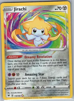 Jirachi 119/185 SWSH04: Vivid Voltage - Pokemon Card - NM - Image 1