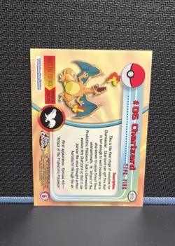 Pokemon Card -Charizard 2000 Topps Chrome TV Animation Edition #06 - Image 2