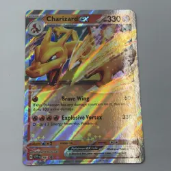 Pokemon TCG Charizard EX 161 Scarlet Violet Black Star Promo Holo Card - Image 2