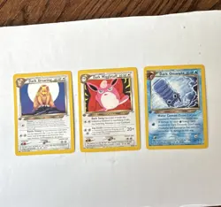 Nintendo Pokemon TCG Neo Destiny 1st Ed 3-Card Lot Dark Ursaring 21/105 +… - Image 1