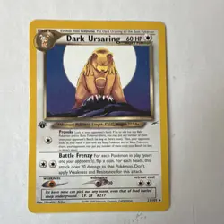 Nintendo Pokemon TCG Neo Destiny 1st Ed 3-Card Lot Dark Ursaring 21/105 +… - Image 2