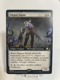 Filigree Vector | Rare | NM | Phyrexian Construct | +1/+1 &Charge Counters | MTG - Image 3