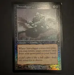 Wizards of the Coast Gravedigger MTG 7th Edition Creature Foil Black Unc EN - Image 1