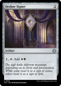 Orzhov Signet C Commander: The Lost Caverns of Ixalan 310 NM - Image 1