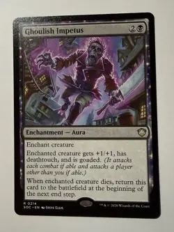 x1 Ghoulish Impetus R MTG Commander: Secrets of Strixhaven M/NM, English - Image 1