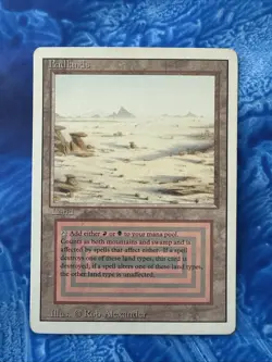 Magic the Gathering Badlands Revised Edition Dual Land LP - Image 1