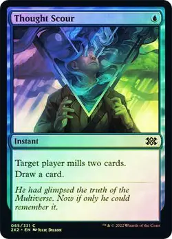 MTG - Thought Scour - Foil - Double Masters 2022 - Magic the Gathering - Image 1
