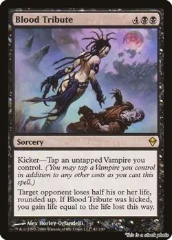 Blood Tribute MTG Zendikar Rare NM Pck Fresh - Image 1