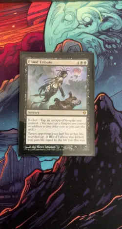 Blood Tribute MTG Zendikar Rare NM Pck Fresh - Image 2