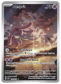 Pokemon TCG Mesprit 204/191 Surging Sparks Illustration - Image 1