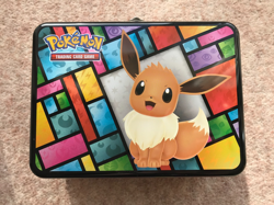 Eevee Lunchbox Tin Pokemon Vaporeon Jolteon Flareon Collector Chest Pokemon Card - Image 1