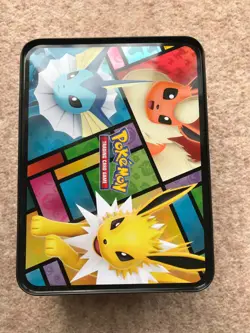 Eevee Lunchbox Tin Pokemon Vaporeon Jolteon Flareon Collector Chest Pokemon Card - Image 3