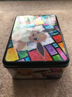 Eevee Lunchbox Tin Pokemon Vaporeon Jolteon Flareon Collector Chest Pokemon Card - Image 5