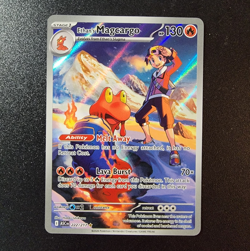 Pokemon Ethan's Magcargo 222/217 Illustration Rare Holo Full Art - Image 1