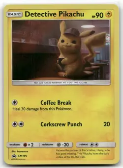 Detective Pikachu - SM190 Holo Sun & Moon Promo Near Mint - Image 1