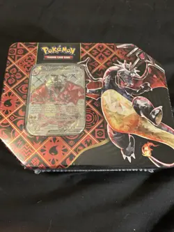Sealed Pokemon Paldean Fates Charizard EX Tin – Charizard EX Promo – New - Image 1