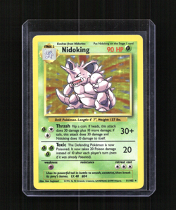 1999 Pokemon Game Nidoking 11/102 Base Set Unlimited HOLO LP - Image 1