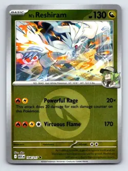 N's Reshiram (Energy Symbol Pattern) 154/217 Ascended Heroes Reverse Holo NM - Image 1