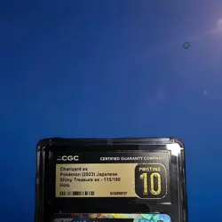 Charizard ex 115/190 SSR Shiny Treasure ex Japanese Pokemon CGC Pristine 10 Gold - Image 4