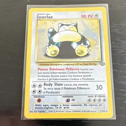 Pokemon TCG Snorlax 11/64 Jungle Holo Rare Unlimited IT 1999 90 HP WOTC NOT EN - Image 1