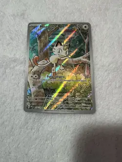 Meowth 106/094 Illustration Rare Holo EN 70HP Basic Pokemon TCG - Image 3