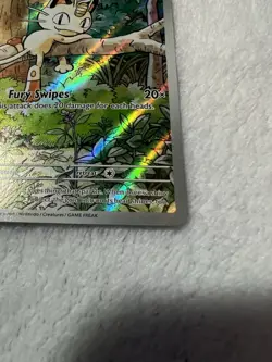 Meowth 106/094 Illustration Rare Holo EN 70HP Basic Pokemon TCG - Image 4
