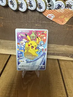 Pokemon TCG Bahasa Indonesia Language Pikachu KFC Stamp Promo 016/S-P - Image 1