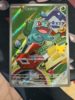 Pokemon TCG Bulbasaur MEP 037 Holo First Partner Promo NM - Image 1