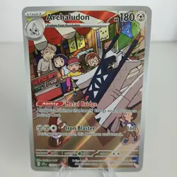 Archaludon 155/142 Stellar Crown Illustration Rare Pokemon TCG NM - Image 1